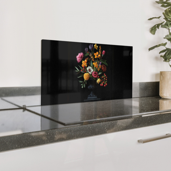 Sierlijk - Boeket - Bladeren Spatscherm Aluminium klein -zzproduct_nieuw