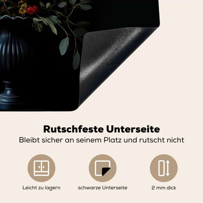 Bloemstuk - Vaas - Zwart Inductie beschermer vinyl 3mm middel -tsfeer4_DE