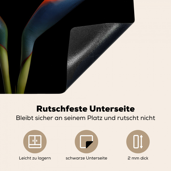 Paradijsvogelbloem Symmetrie Inductie beschermer vinyl 3mm middel -tsfeer4_DE