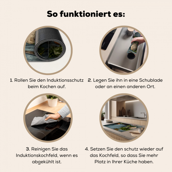 Stilte voor het Koken Inductie beschermer vinyl 3mm klein -tsfeer9_DE