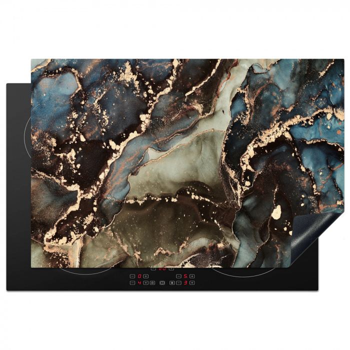 Geologisch Marmeren Wonder Inductie beschermer vinyl 3mm klein -3d