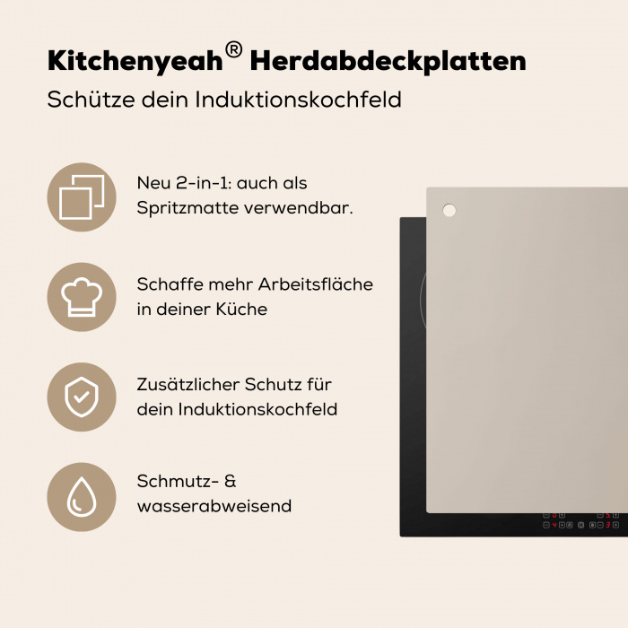 Zachte Fluistering van Pampasgras Inductie beschermer vinyl 3mm klein -zzzzzzusp-haakje_DE