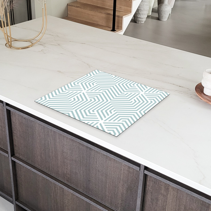 IJzige Zigzag Inductie beschermer vinyl 3mm middel -sfeer8