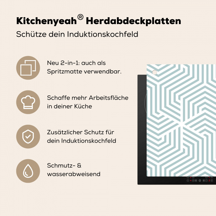 IJzige Zigzag Inductie beschermer vinyl 3mm middel -zzzzzzusp-haakje_DE