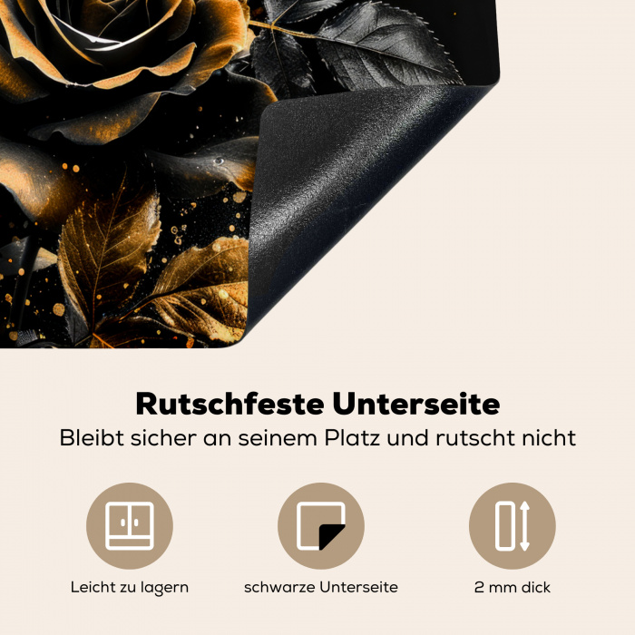 Sterrenstof over Rozen Inductie beschermer vinyl 3mm middel -tsfeer4_DE