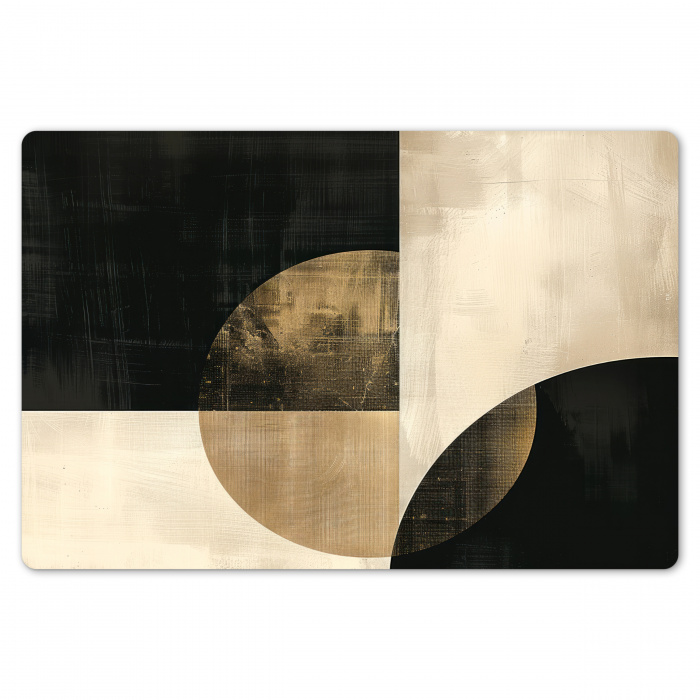 Contrasten in Cirkel en Vierkant Placemat vinyl groot -zzsfeer1_Kitchenyeah-website