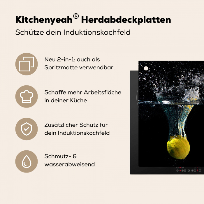 Citroenen in de Schijnwerpers Inductie beschermer vinyl 3mm middel -zzzzzzusp-haakje_DE