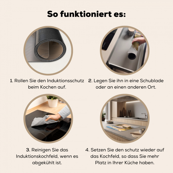 Zachte Schemering op het Duin Inductie beschermer vinyl 3mm middel -tsfeer9_DE
