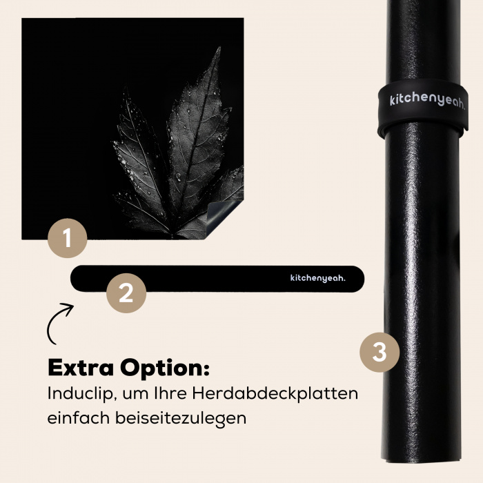 Zwart - Blad Inductie beschermer vinyl 3mm middel -zzzzzzz-induclip_DE