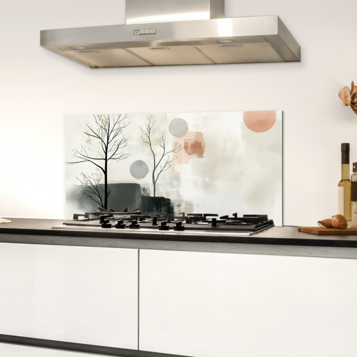 Wabi sabi - Beige - Plant Spatscherm Aluminium klein -sfeer4