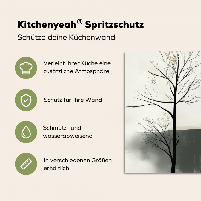Wabi sabi - Beige - Plant Spatscherm Aluminium klein -zdetails_DE