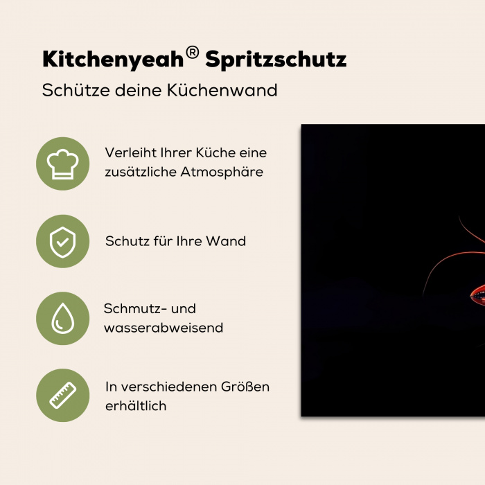 Kreeft - Oranje - Zwart - Opvallend Spatscherm Aluminium klein -zdetails_DE