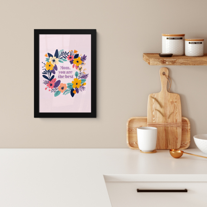 Bloemenkrans - Kleurrijk - Moeder KitchenYeah - Keuken - Fotolijst klein -sfeer1