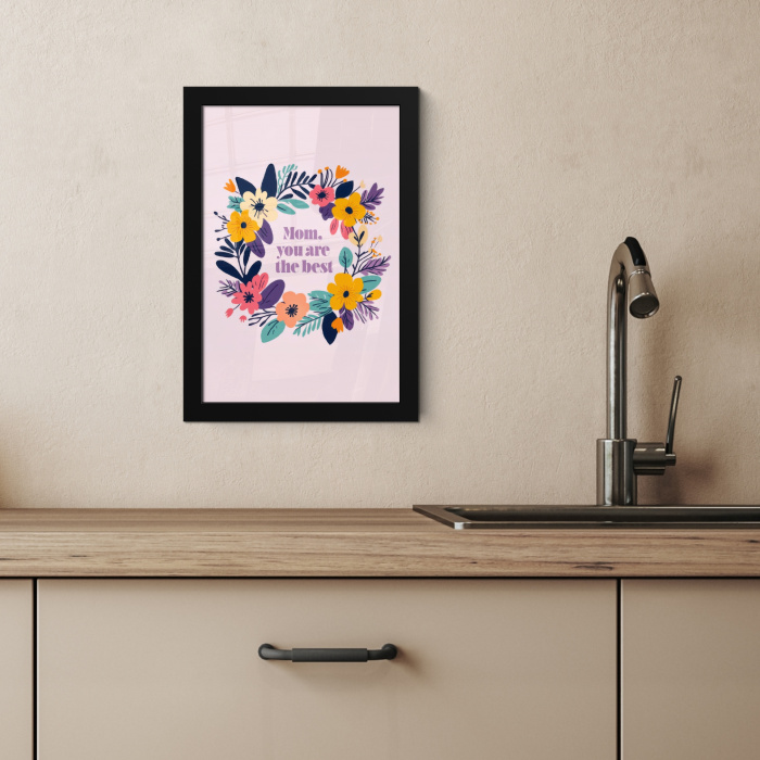 Bloemenkrans - Kleurrijk - Moeder KitchenYeah - Keuken - Fotolijst klein -sfeer2