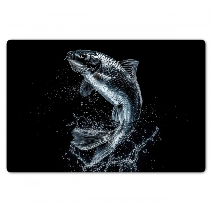 Vis - Koi - Zwart - Water Placemat vinyl groot -zzsfeer1_Kitchenyeah-website