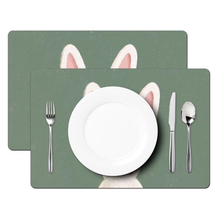 Hazen - Oren - Roze Placemat vinyl groot -zzsfeer2_Kitchenyeah-website