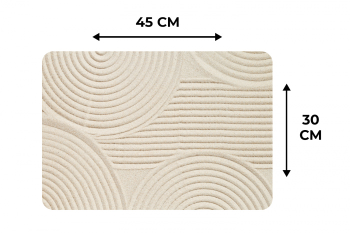 Zen Zandpatronen Placemat vinyl groot -specs