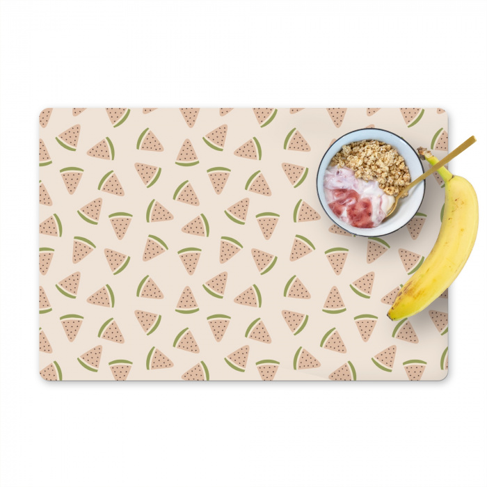 Zomerse Watermeloenen Placemat vinyl groot -zzzproduct_Kitchenyeah-website