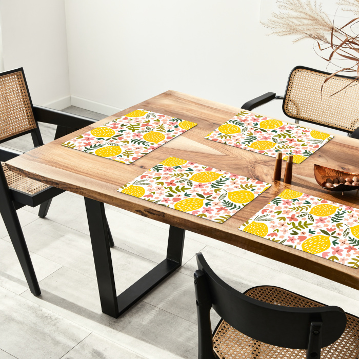 Bloeiende Citroentuin Placemat vinyl groot -zzsfeer4_Kitchenyeah-website