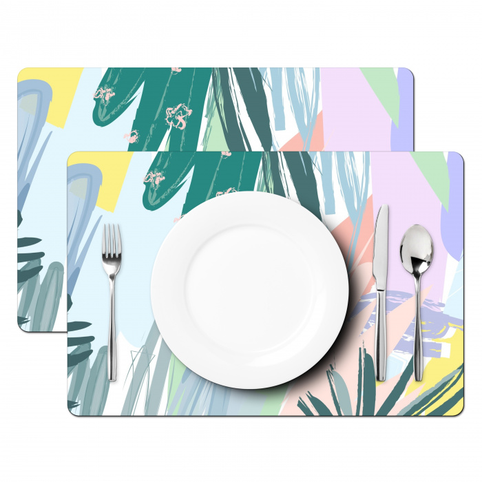 Pastel Flora Placemat vinyl groot -zzsfeer2_Kitchenyeah-website