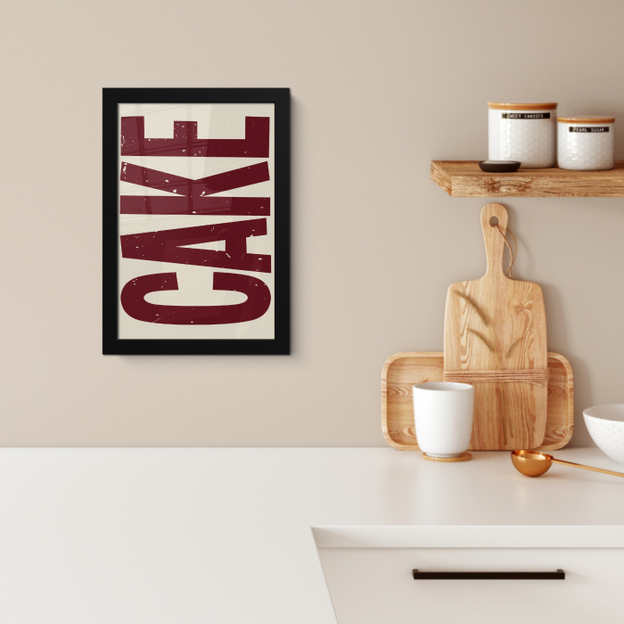 Red - Cake - Decoratie - Eten KitchenYeah - Keuken - Fotolijst klein -sfeer1