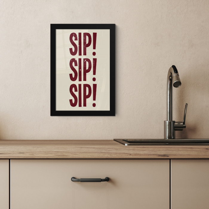 Japandi - Vintage - Decoratie - Rood KitchenYeah - Keuken - Fotolijst klein -sfeer2