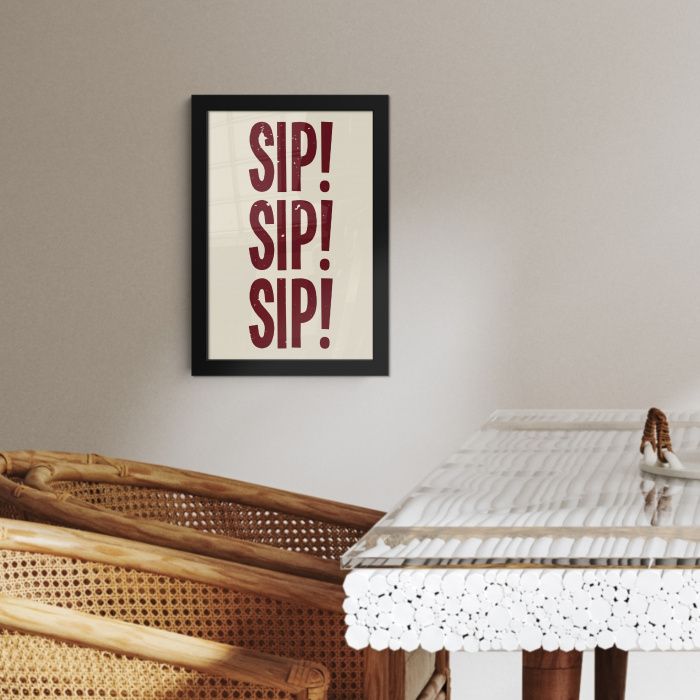 Japandi - Vintage - Decoratie - Rood KitchenYeah - Keuken - Fotolijst klein -sfeer3