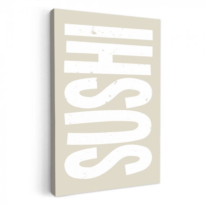 Sushi - Eten - Decoratie - Vintage KitchenYeah - Keuken - Canvas klein -3d