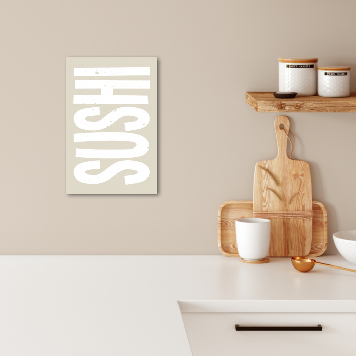 Sushi - Eten - Decoratie - Vintage KitchenYeah - Keuken - Canvas klein -sfeer1