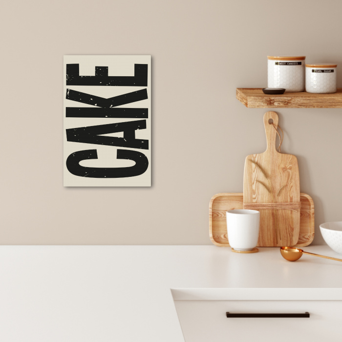 Beige - Japandi - Cake - Decoratie KitchenYeah - Keuken - Canvas klein -sfeer1