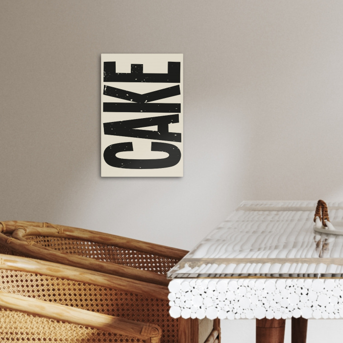 Beige - Japandi - Cake - Decoratie KitchenYeah - Keuken - Canvas klein -sfeer3