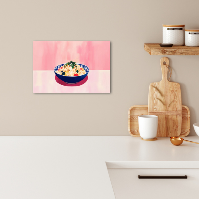 Rijst - Illustratie - Kom - Groente KitchenYeah - Keuken - Canvas klein -sfeer1
