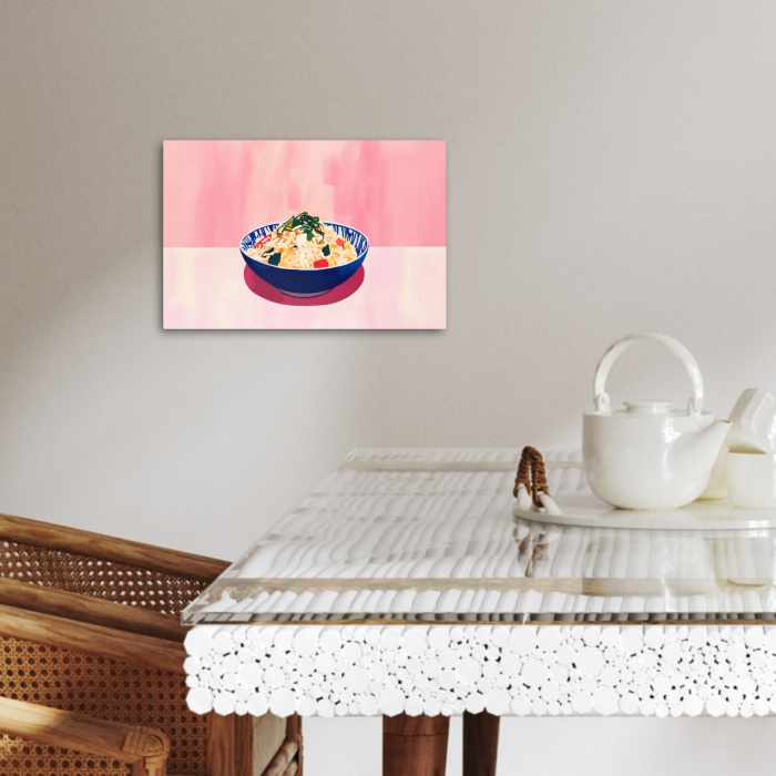 Rijst - Illustratie - Kom - Groente KitchenYeah - Keuken - Canvas klein -sfeer3