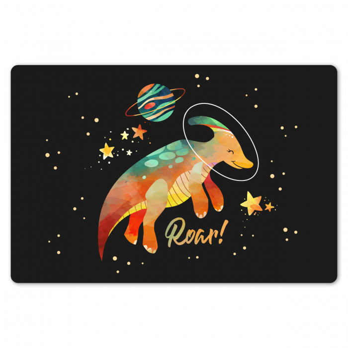 Quotes - 'Roar' - Dinosaurus - Spreuken - Kids - Jongens - Meisjes - Kinderen Placemat vinyl groot -zzsfeer1_Kitchenyeah-website
