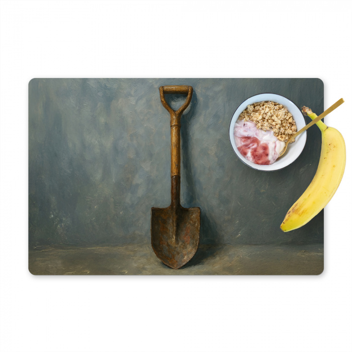 Schep - Gereedschap - Schilderij Placemat vinyl groot -zzzproduct_Kitchenyeah-website