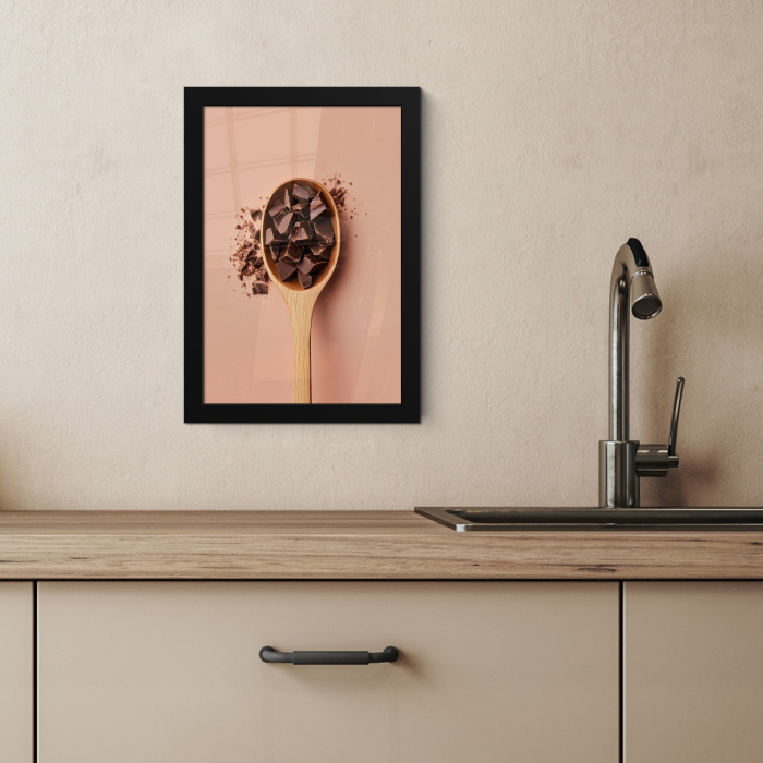 Chocola - Hout - Lepel KitchenYeah - Keuken - Fotolijst klein -sfeer2