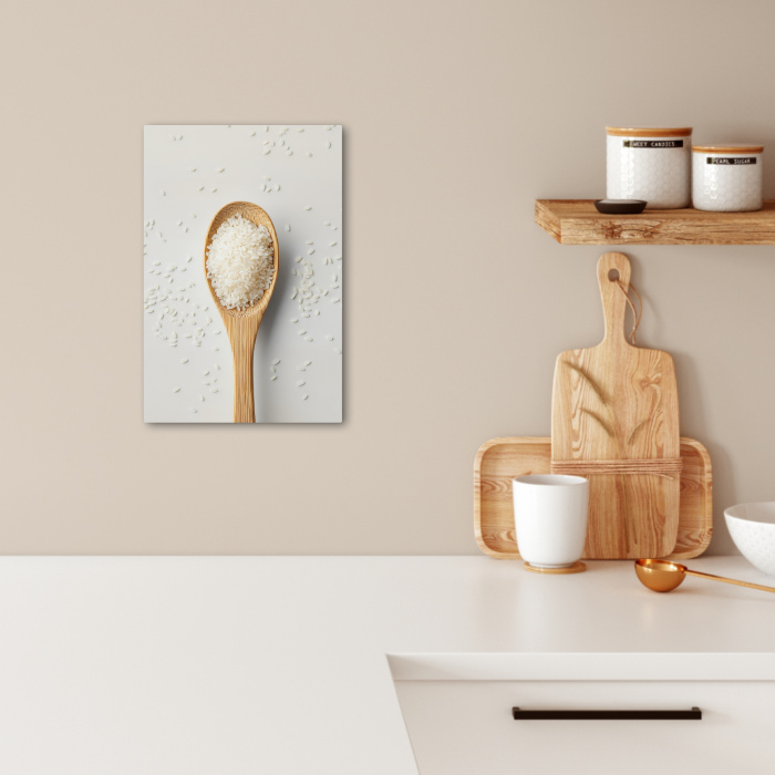 Hout - Lepel - Rijst KitchenYeah - Keuken - Canvas klein -sfeer1