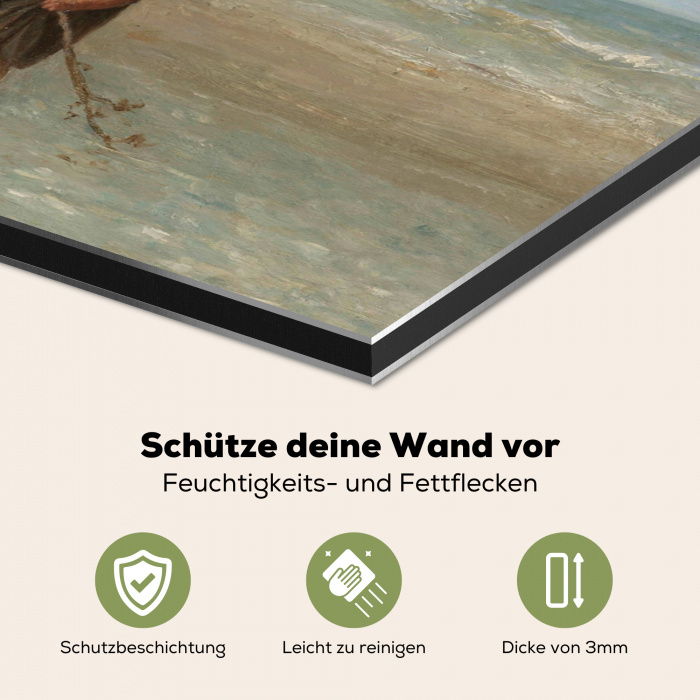Kinderen der Zee Spatscherm Aluminium klein -zcloseup_DE