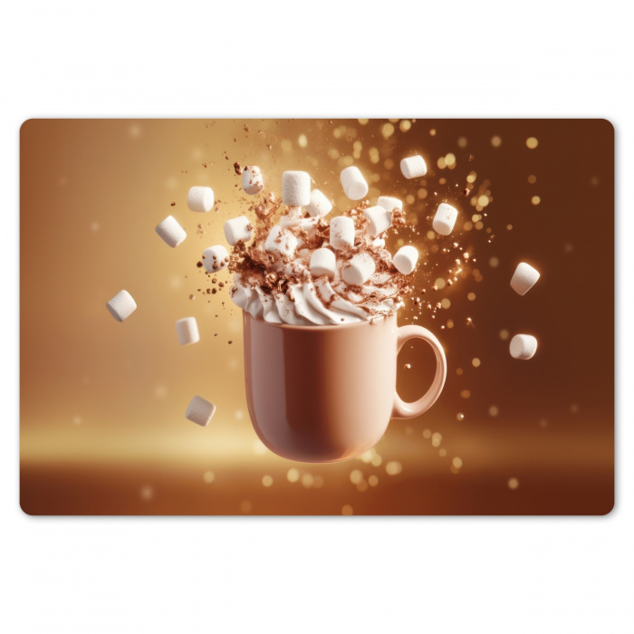 Chocomelk - Drinken - Warm - Bruin Placemat vinyl groot -zzsfeer1_Kitchenyeah-website