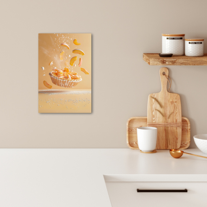 Peach - Eten - Taart - Oranje KitchenYeah - Keuken - Canvas klein -sfeer1