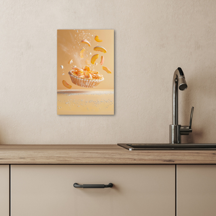 Peach - Eten - Taart - Oranje KitchenYeah - Keuken - Canvas klein -sfeer2