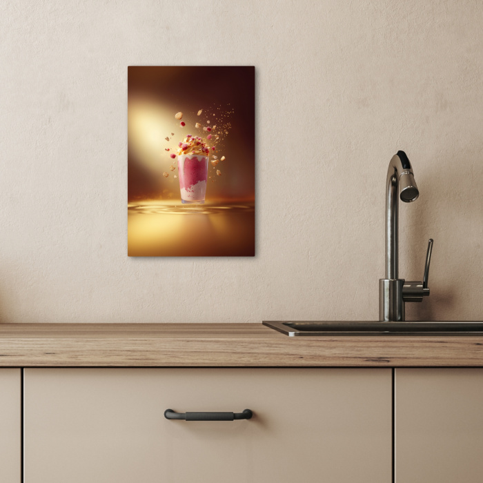 Framboos - Smoothie - Drinken - Roze KitchenYeah - Keuken - Canvas klein -sfeer2