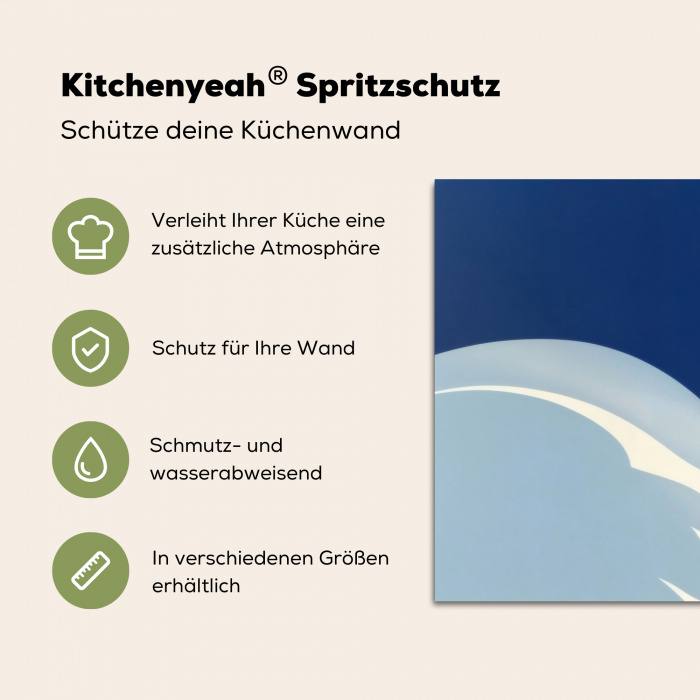 Zwaan - Wit - Snavel - Illustratie Spatscherm Aluminium klein -zdetails_DE