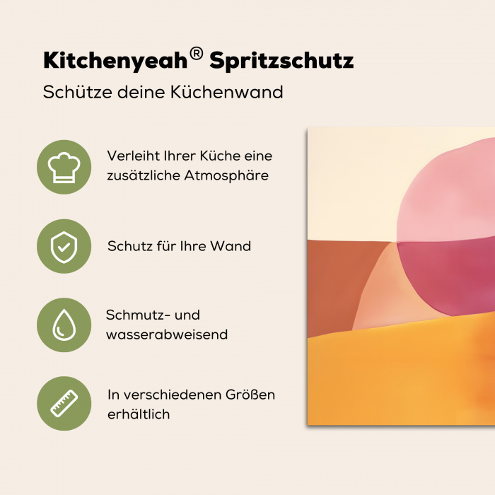 Vormen - Abstract - Kleurrijk Spatscherm Aluminium klein -zdetails_DE