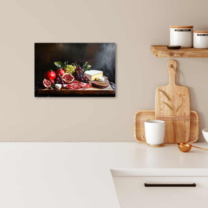 Borrelplank - Stilleven - Vintage KitchenYeah - Keuken - Canvas klein -sfeer1