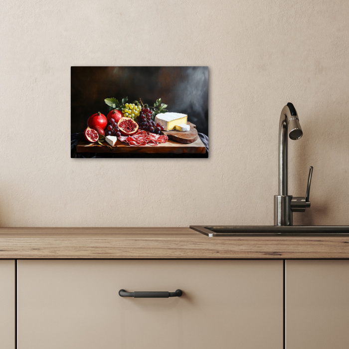Borrelplank - Stilleven - Vintage KitchenYeah - Keuken - Canvas klein -sfeer2