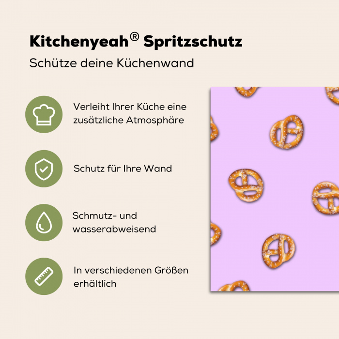 Pretzels - Eten - Paars Spatscherm Aluminium klein -zdetails_DE