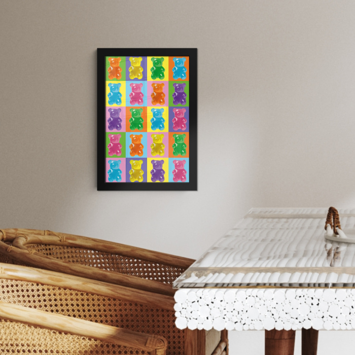 Art- Snoep - Gummy - Kleurrijk KitchenYeah - Keuken - Fotolijst klein -sfeer3