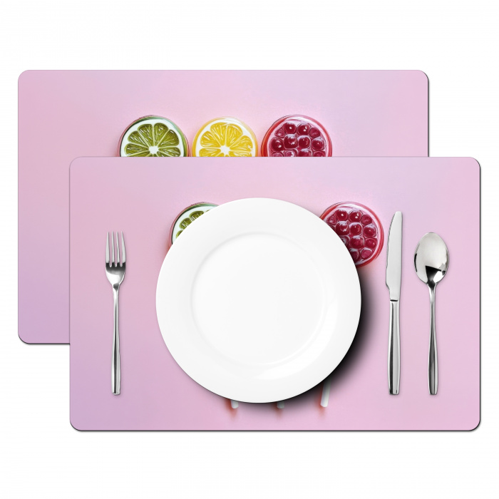 Lolly - Snoep - Citrus Placemat vinyl groot -zzsfeer2_Kitchenyeah-website