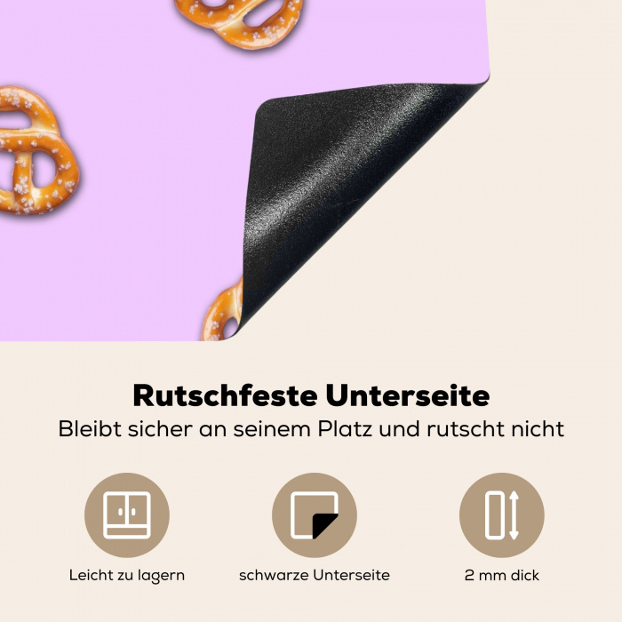 Pretzels - Eten - Paars Inductie beschermer vinyl 3mm middel -tsfeer4_DE